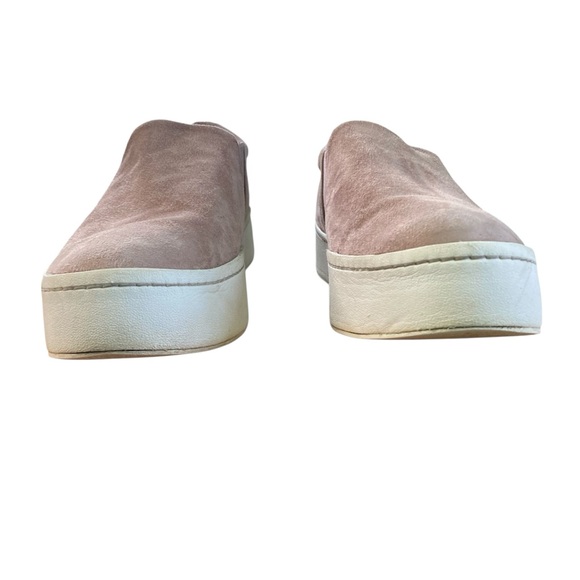 Vince Warren Suede Platform Slip-On Sneakers Dusty Pink Mauve (Size US 10 EU 40) - Picture 7 of 14